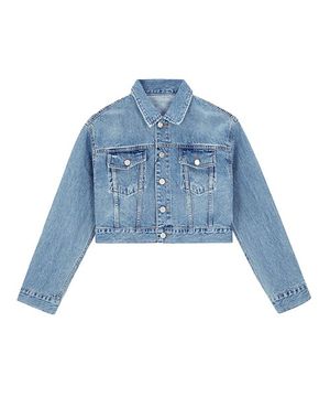 크롭 데님 자켓(LB)