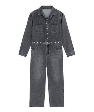 PLG 블랙 점프수트