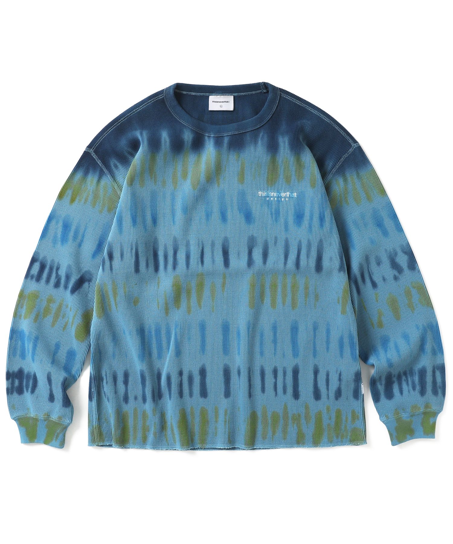 【ゴラッソ】thisisneverthat MUSINSA公式 | thisisneverthat Tie Dye Waffle L/S Top Slate