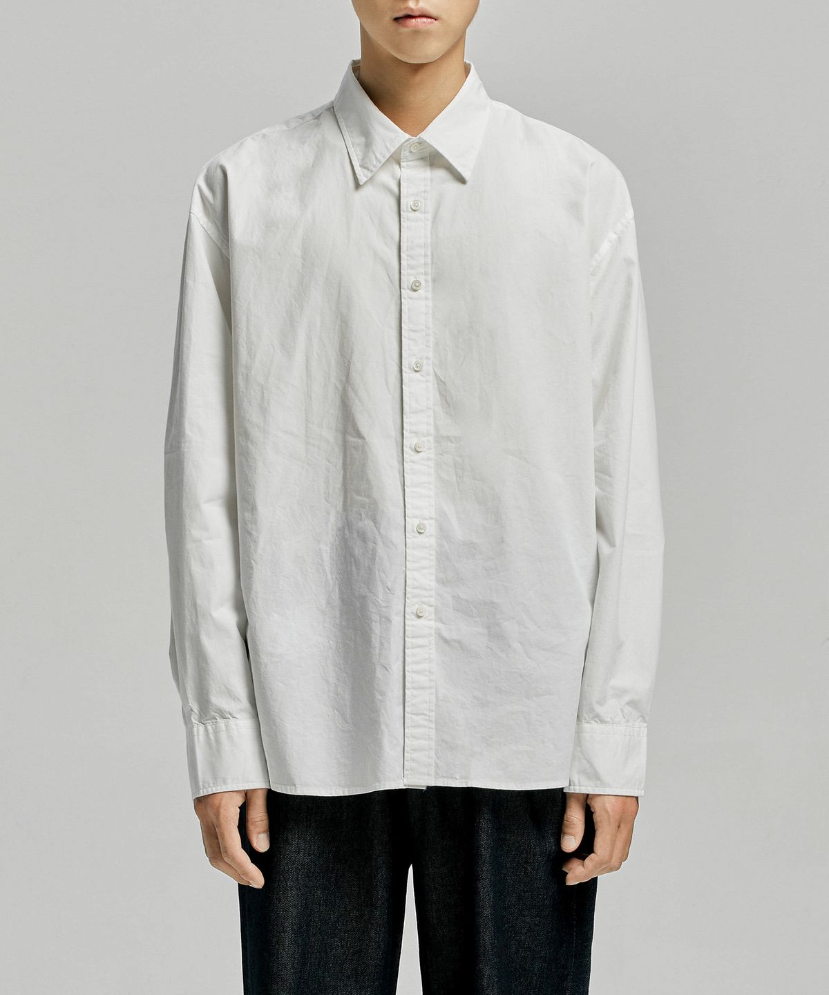 유니온블루(UNION BLUE) LAUNDRY SHIRT (WHITE)