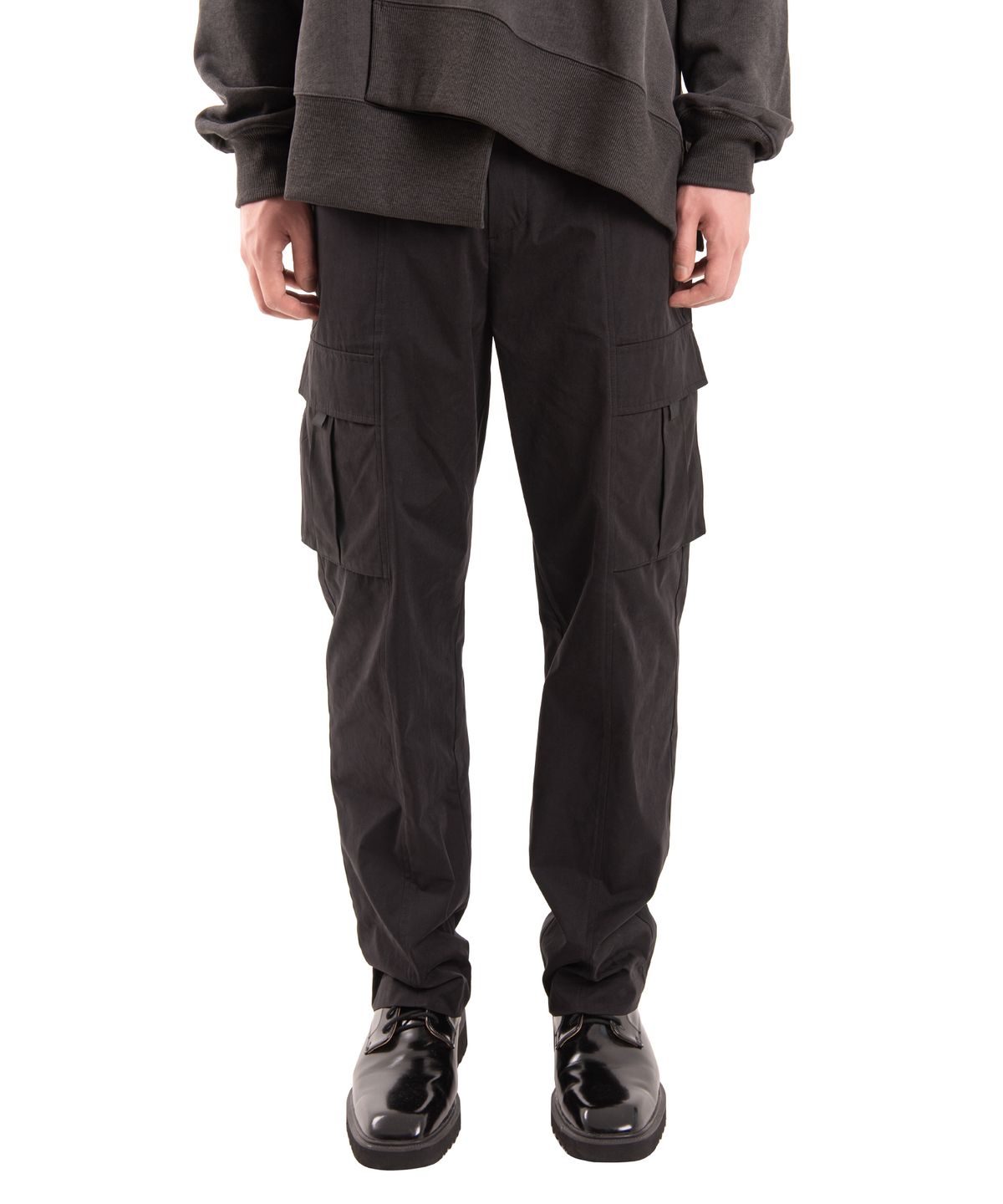 더 슬렌티드(THE SLANTED) SOFT CARGO PANTS [BLACK]