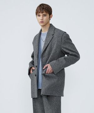 Flash Wool Blazer - GREY