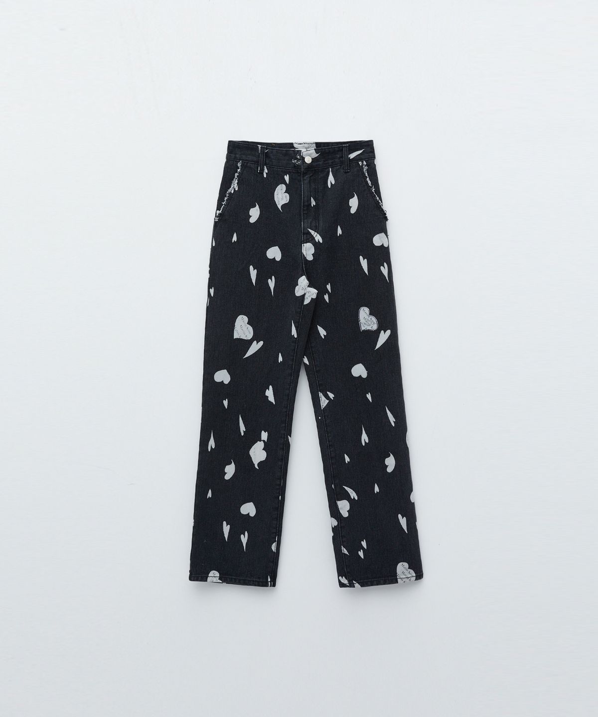 마뗑킴(MATIN KIM) HEART DENIM IN BLACK