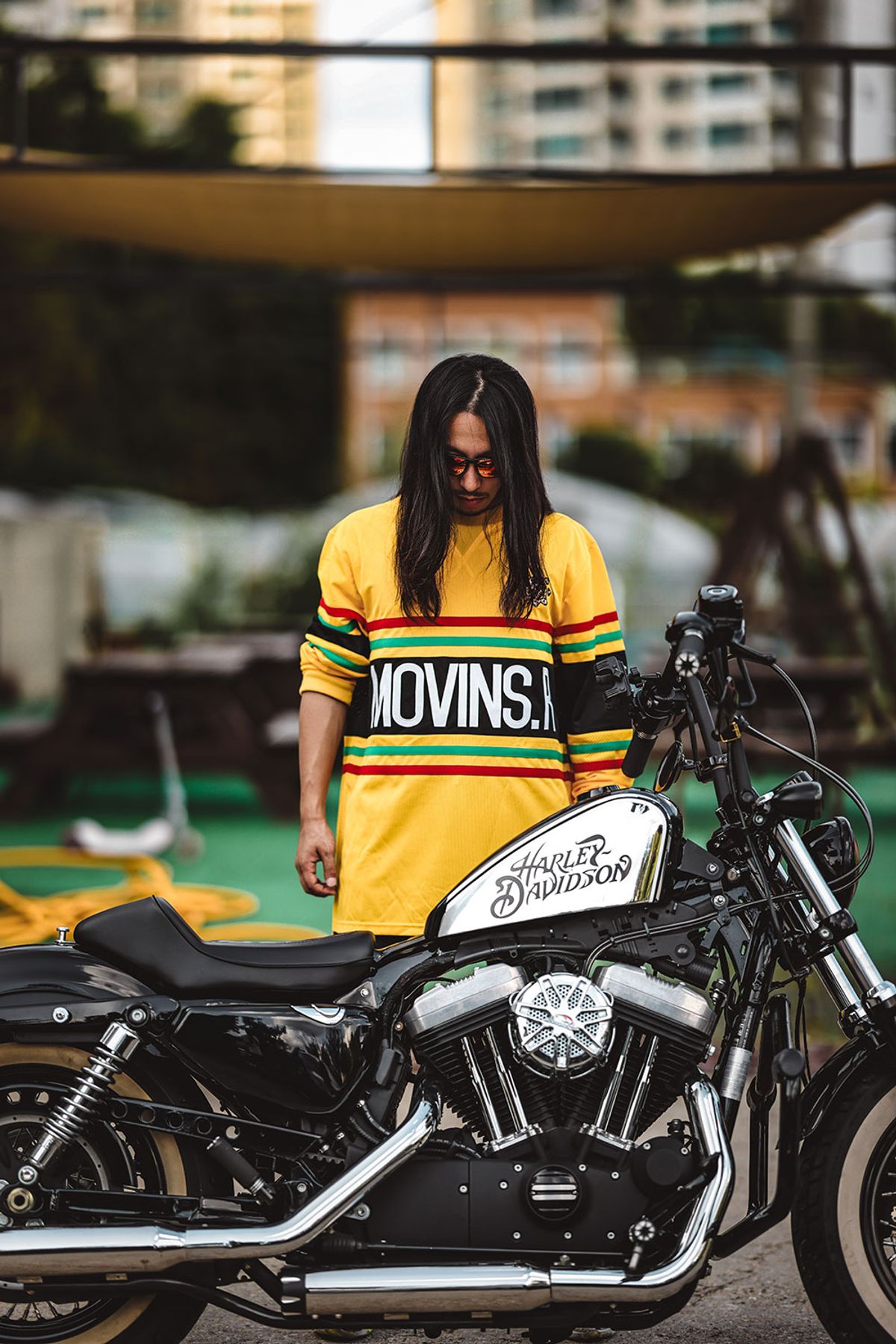 모빈스알(MOVINS.R) PENNA CLASSIC YELLOW MESH TOP