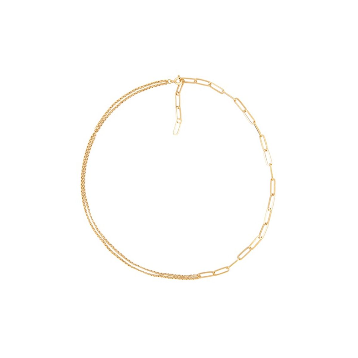 레브(REVE) [Silver 925] Rolo & Square-Link Chain Necklace - 후기 | 무신사