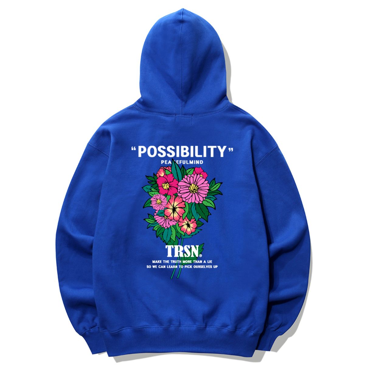 트립션(TRIPSHION) POSSIBILITY FLOWER 후드티 - 블루