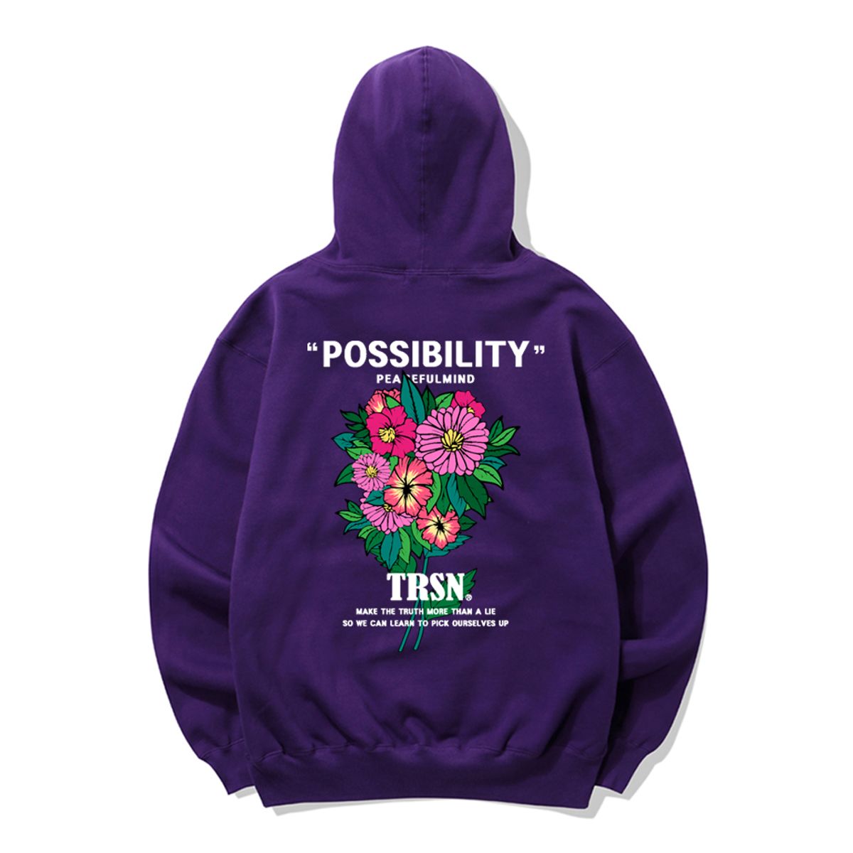 트립션(TRIPSHION) POSSIBILITY FLOWER 후드티 - 퍼플
