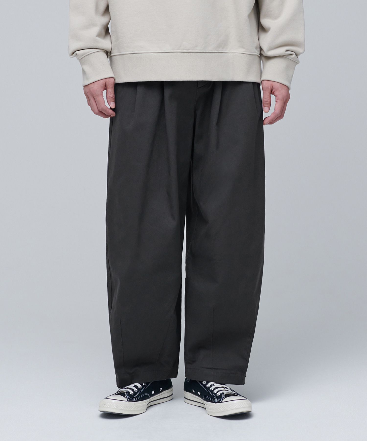 【Anyone more】Kota Cotton Wide Balloon Pants Cotton wide banding balloon pants 3C - UNAIDUN | 60% - Asian