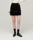 우먼즈 코듀로이 미니 스커트 [블랙]