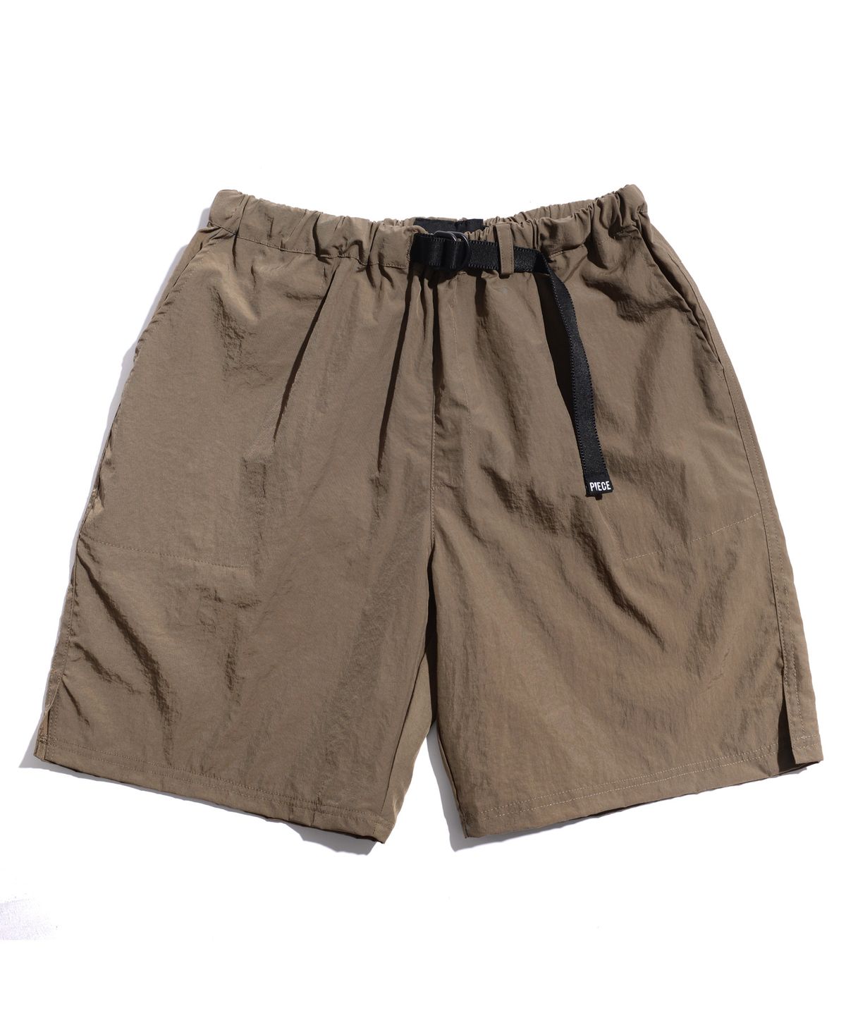피스메이커(PIECE MAKER) NYLON BELTED SHORTS (KHAKI OLIVE)