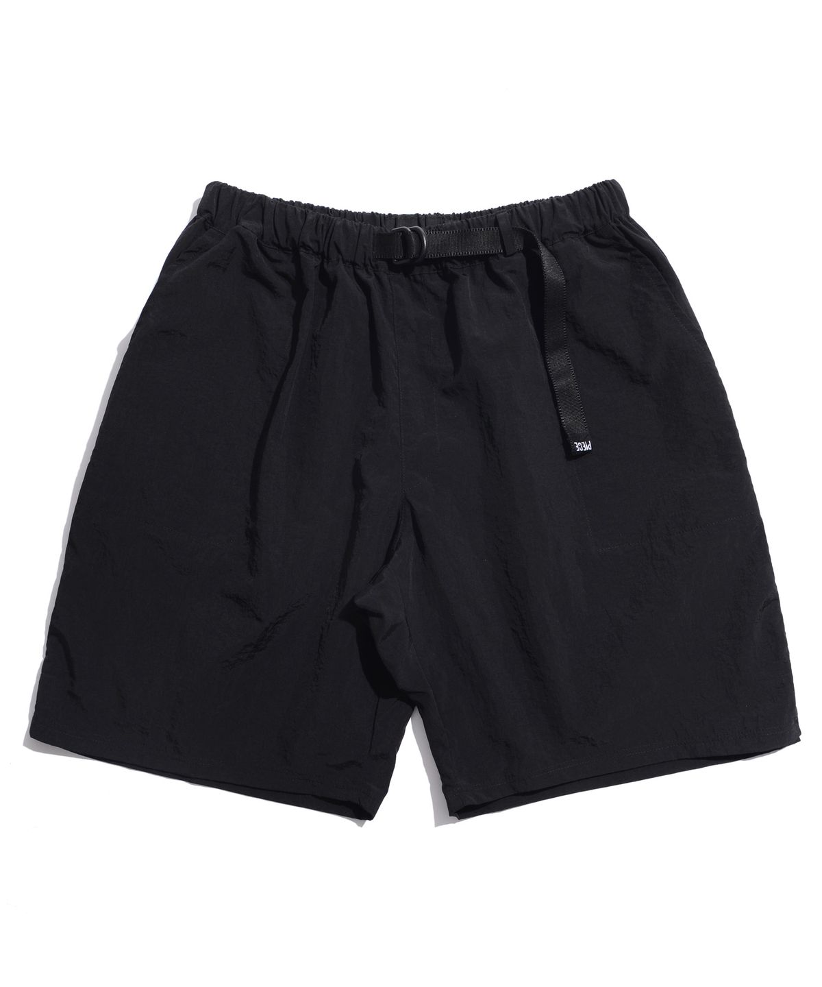 피스메이커(PIECE MAKER) NYLON BELTED SHORTS (BLACK)