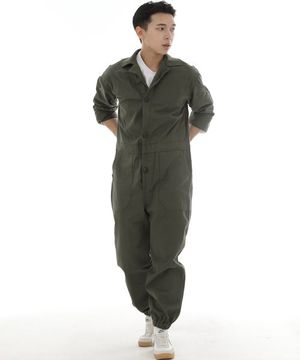 오버라운드 퍼티그 조거 점프슈트 OF-501J 카키
