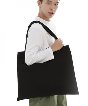 언발포켓 빅사이즈 FDF-104 에코백 블랙