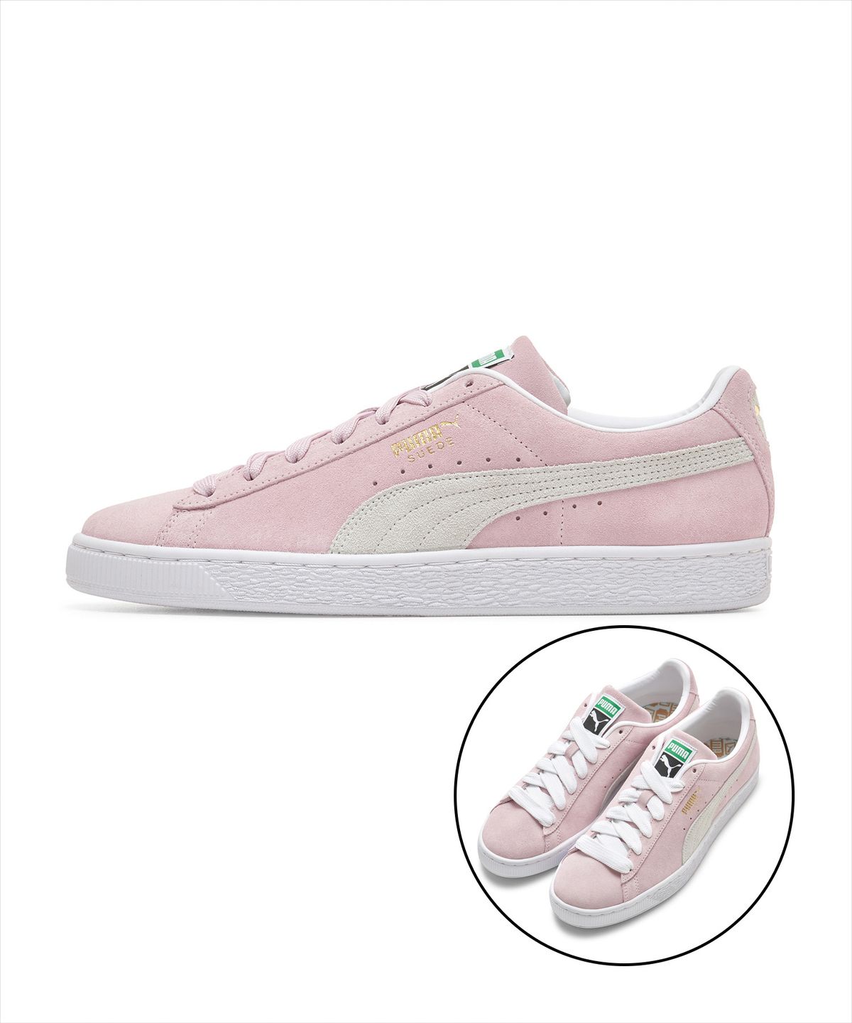 푸마(PUMA) 스웨이드 클래식 XXI - 핑크:화이트 / 374915-23