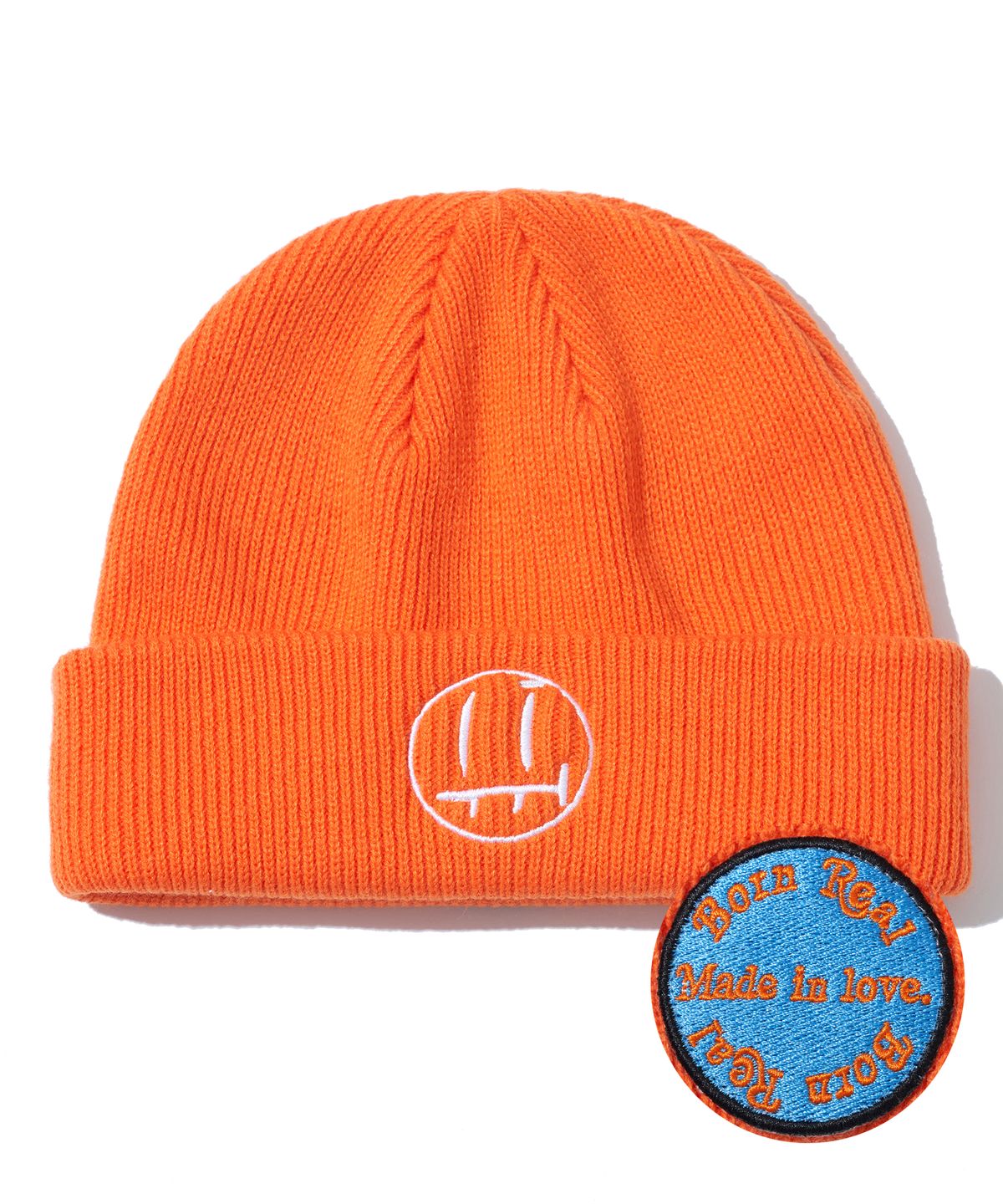 잇터(ITER) [FACE LINE] FACE LOGO BEANIE_ORANGE