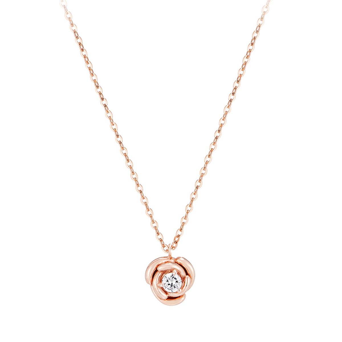 폴브리알(PAUL BRIAL) 14K 러블로즈 목걸이 PMGN0042