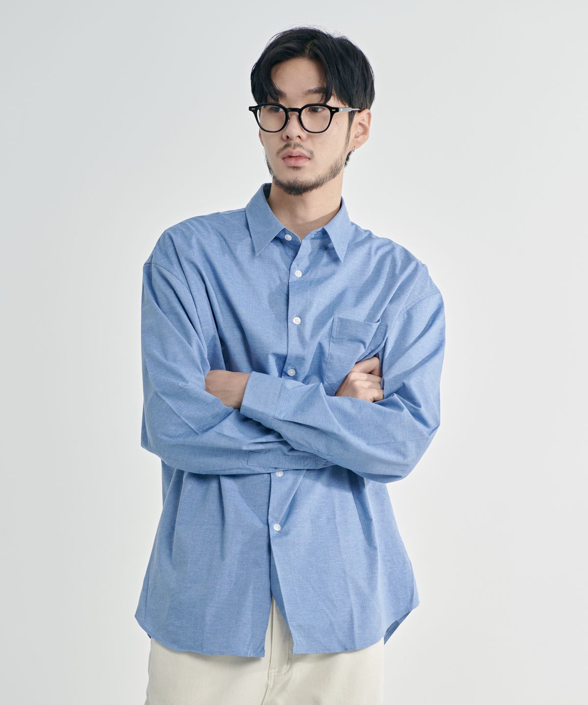 기프트오리지널(GIFTORIGINAL) (UNISEX) L/BLUE SP 셔츠
