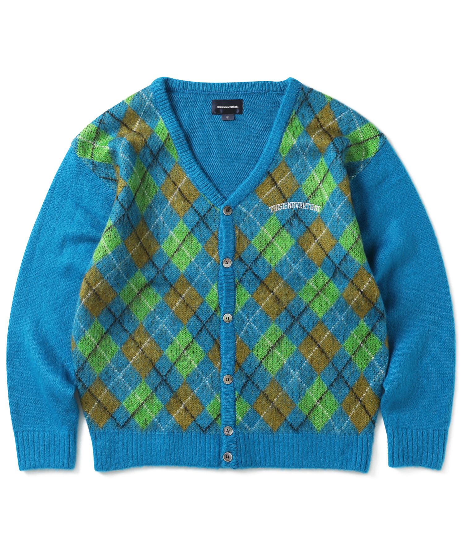 MUSINSA公式 | thisisneverthat (FW21) Argyle Cardigan Blue