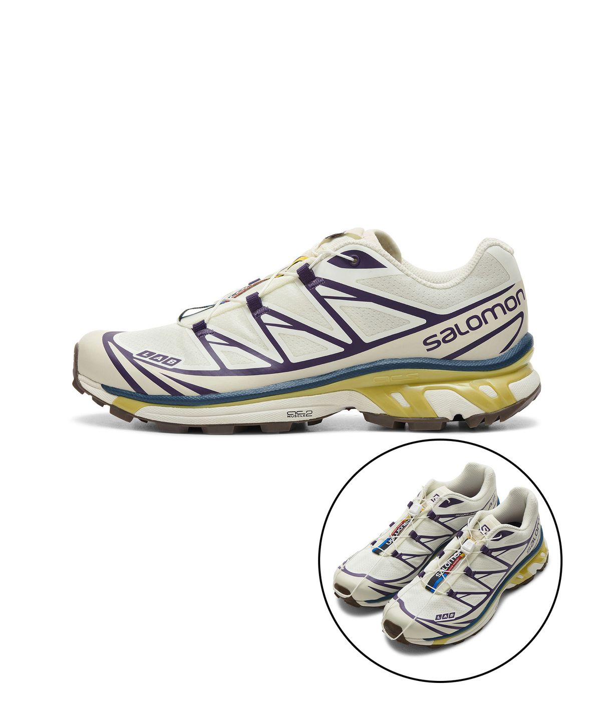 살로몬(SALOMON) XT-6 - 바닐라 아이스:레이니데이:그레이프 / L41454600