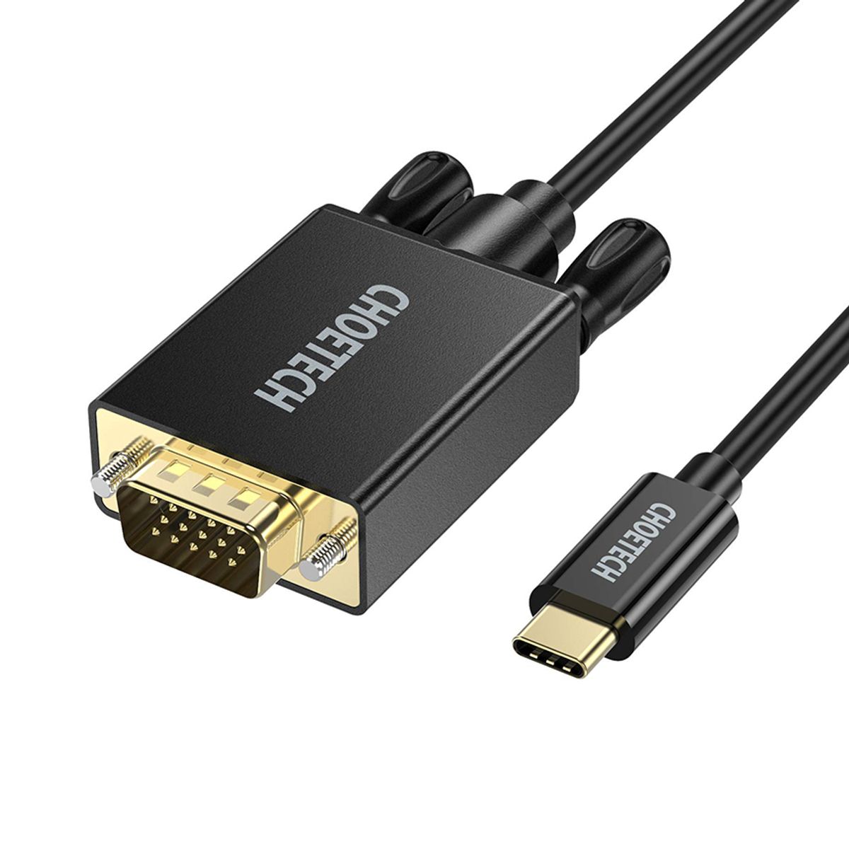 초텍(CHOETECH) C타입 to VGA PVC 케이블(1.8m) XCV-1801BK