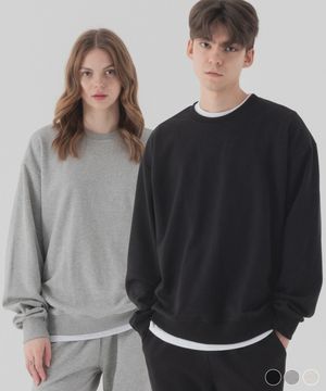 [2 PACK] 에센셜 오버핏 맨투맨 (3color)