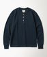Vintage Long Sleeve Henley Shirt Navy