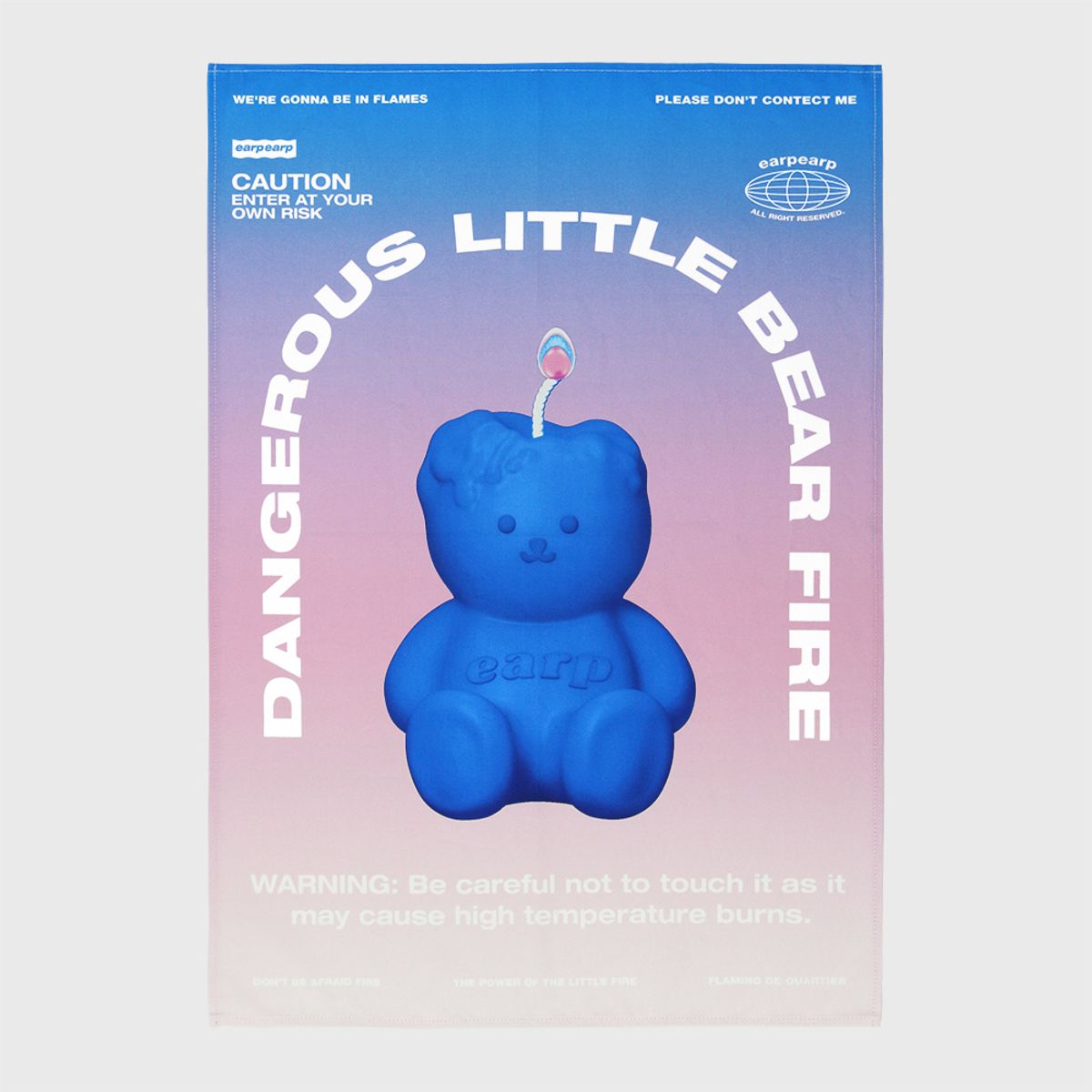 어프어프(EARPEARP) LITTLE FIRE COVY-BLUE(포스터-패브릭)