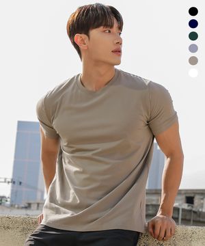 스탠다드 머슬핏 무지 티셔츠