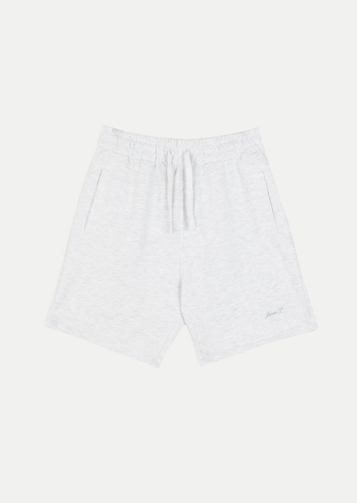 주네시 스포츠 클럽(JUNECI SPORTS CLUB) J.S 에센셜 쇼츠  J.S Essential shorts (White Melange grey)