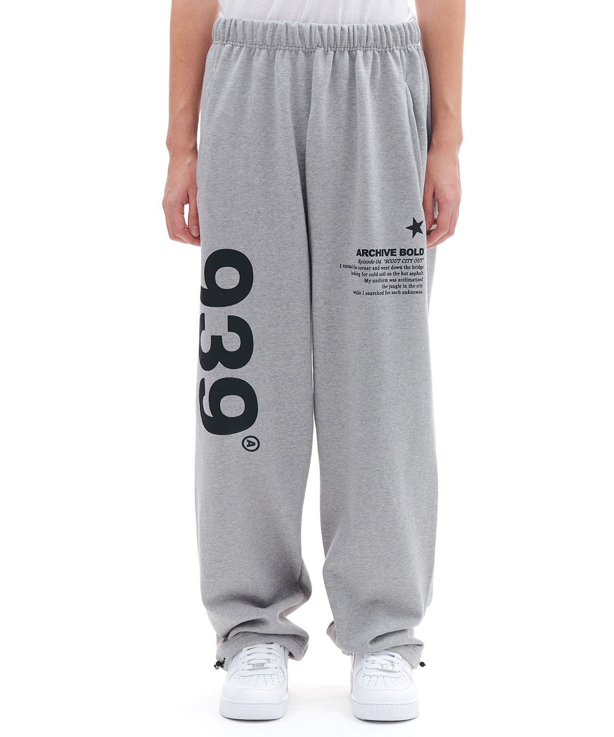 아카이브 볼드(ARCHIVE BOLD) 939 LOGO SWEAT PANTS (GRAY)