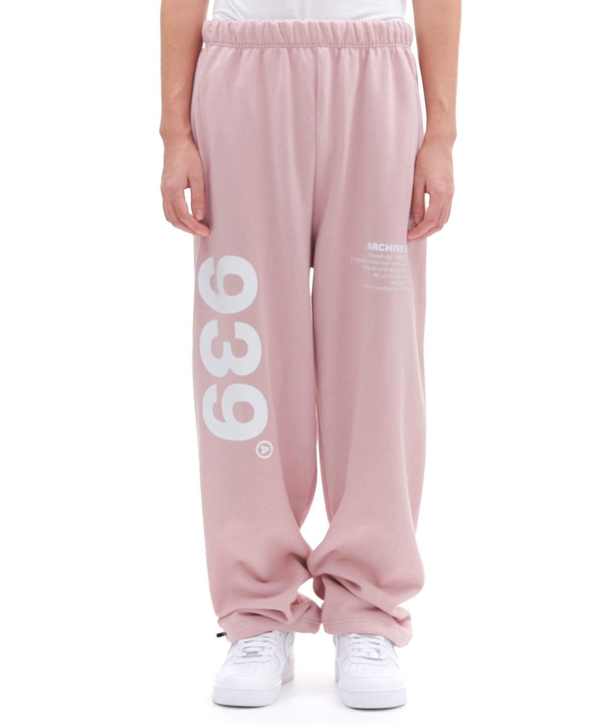 아카이브 볼드(ARCHIVE BOLD) 939 LOGO SWEAT PANTS (PINK)