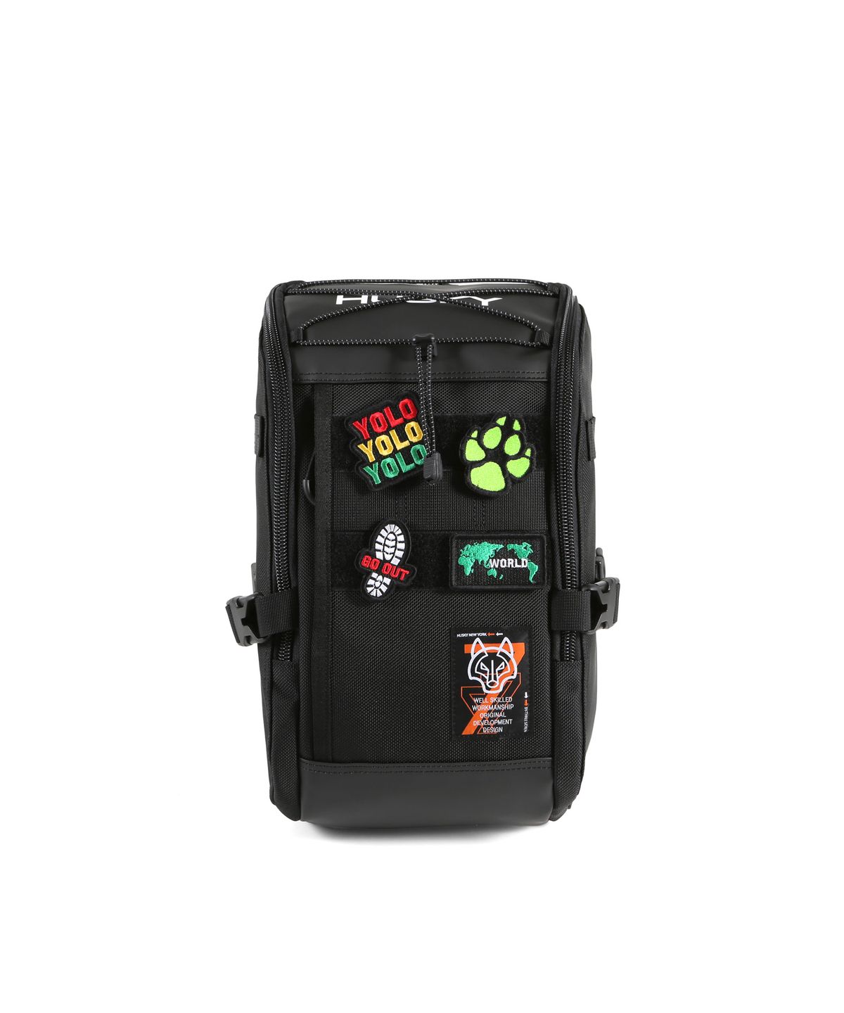 허스키(HUSKY) 익스트림  명품 데일리 등산 자전거 메신저 슬링백 HC-5303800 BLACK
