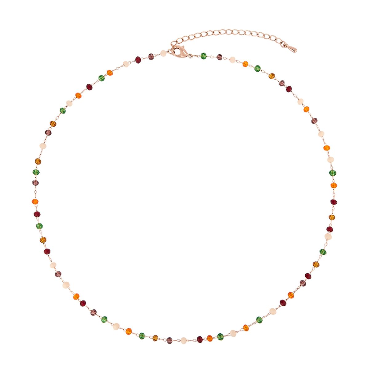폴브리알(PAUL BRIAL) 비즈 목걸이(ORANGE) PJBN0219