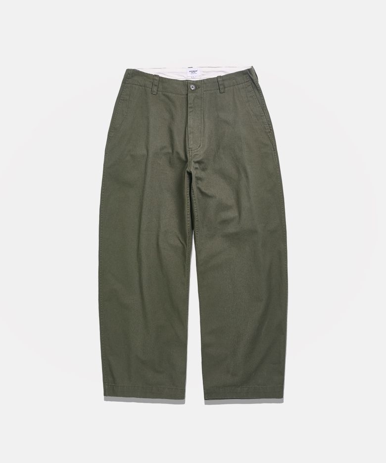Wide Officer Pants Grey Olive