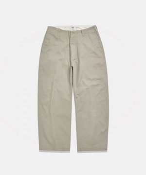 Wide Officer Pants Beige
