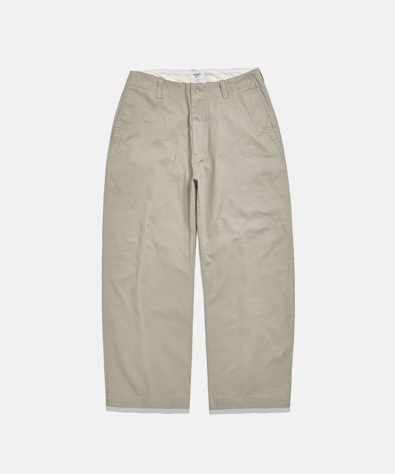 Wide Officer Pants Beige