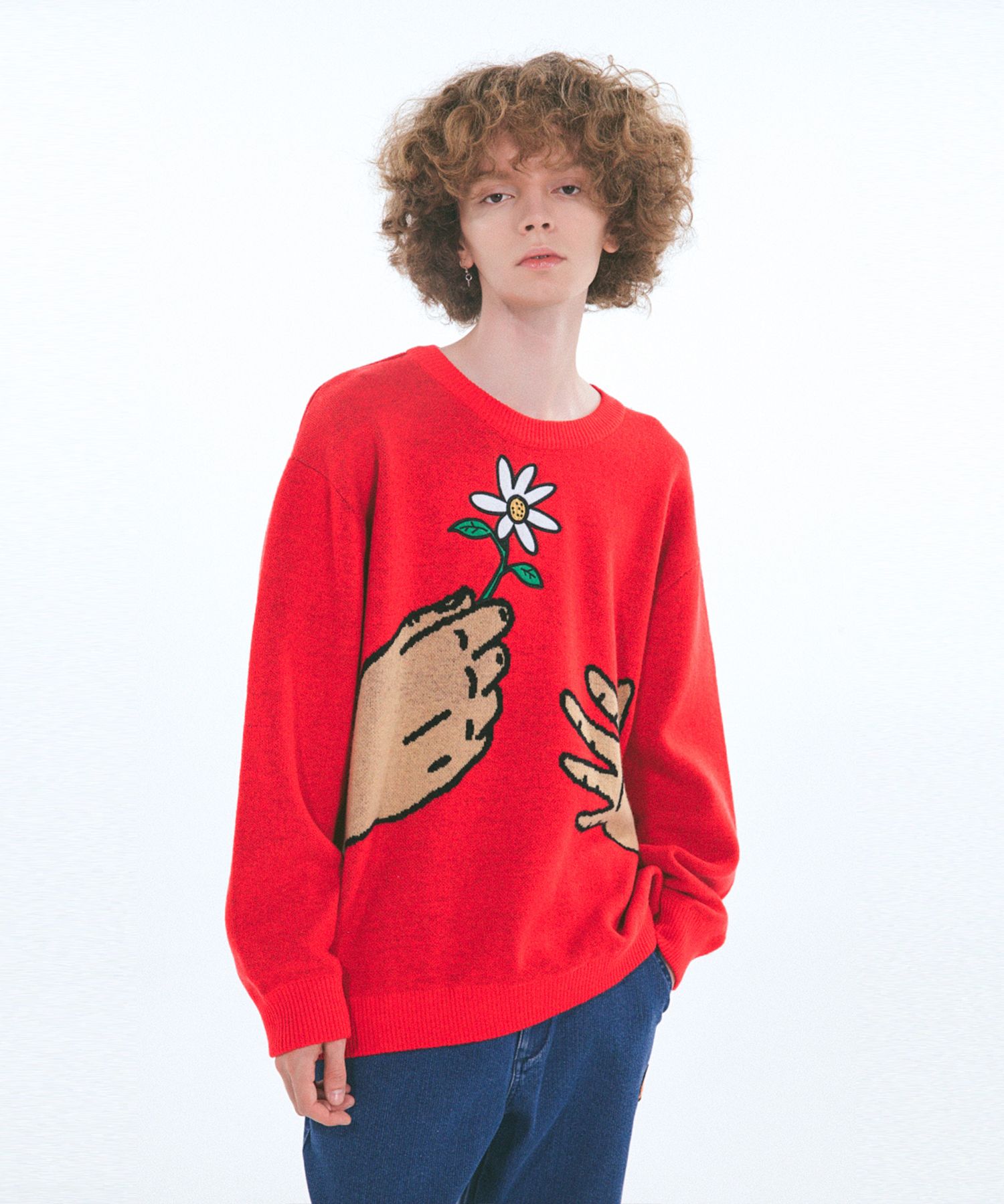 MARKM☆FLOWER ALL OVER KNIT ☆送料・関税込☆MARKM☆FLOWER ALL OVER KNIT☆ニット☆