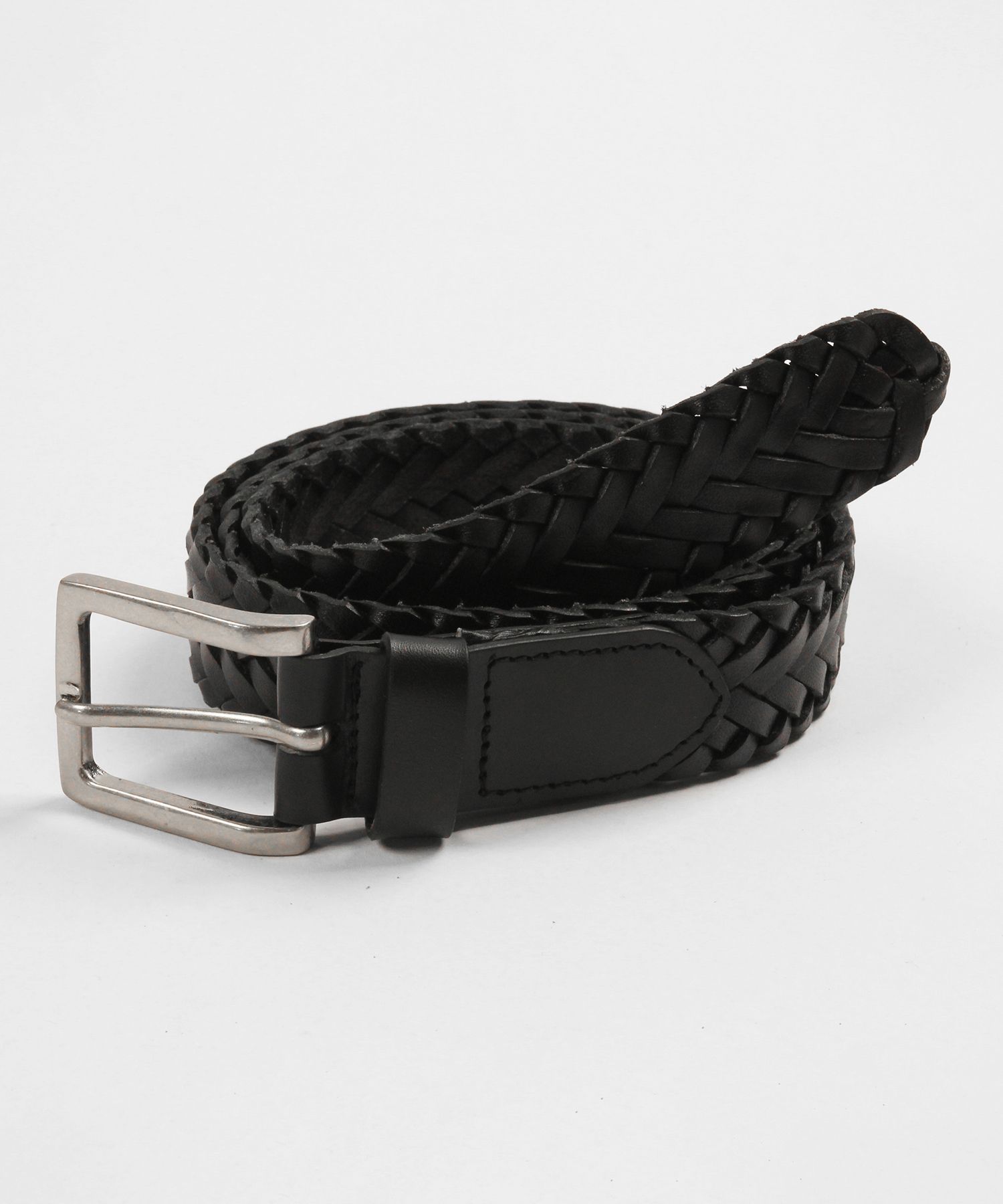 ●DOFFJASON● Simple Frame Hard Leather Belt DJ23FWCBT009BLK MUSINSA | DOFFJASON Simple Western Hard Leather Belt