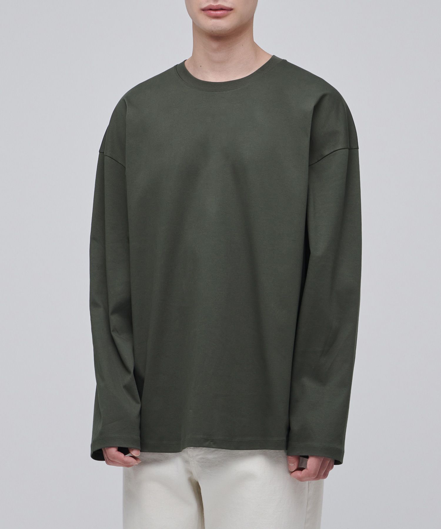 Tシャツ・カットソー *MUSINSA STANDARD* Silk Oversized Crew Neck Long Sleeve T-Sh MUSINSA | MUSINSA STANDARD SILKET OVERSIZED CREWNECK LONG