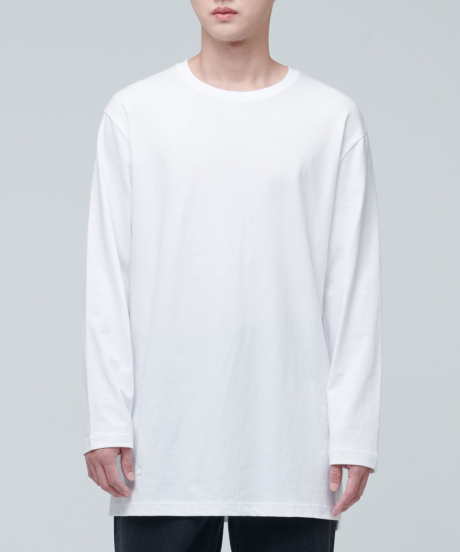Tシャツ・カットソー *MUSINSA STANDARD* Layered Crew Neck Long Sleeve T-ShirtLong MUSINSA | MUSINSA STANDARD Layered Crew Neck Long Sleeve T