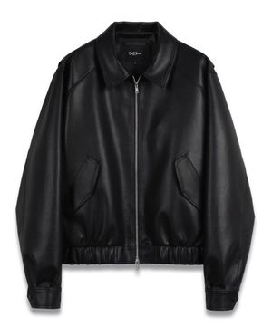 오버핏 비건레더 보머 자켓