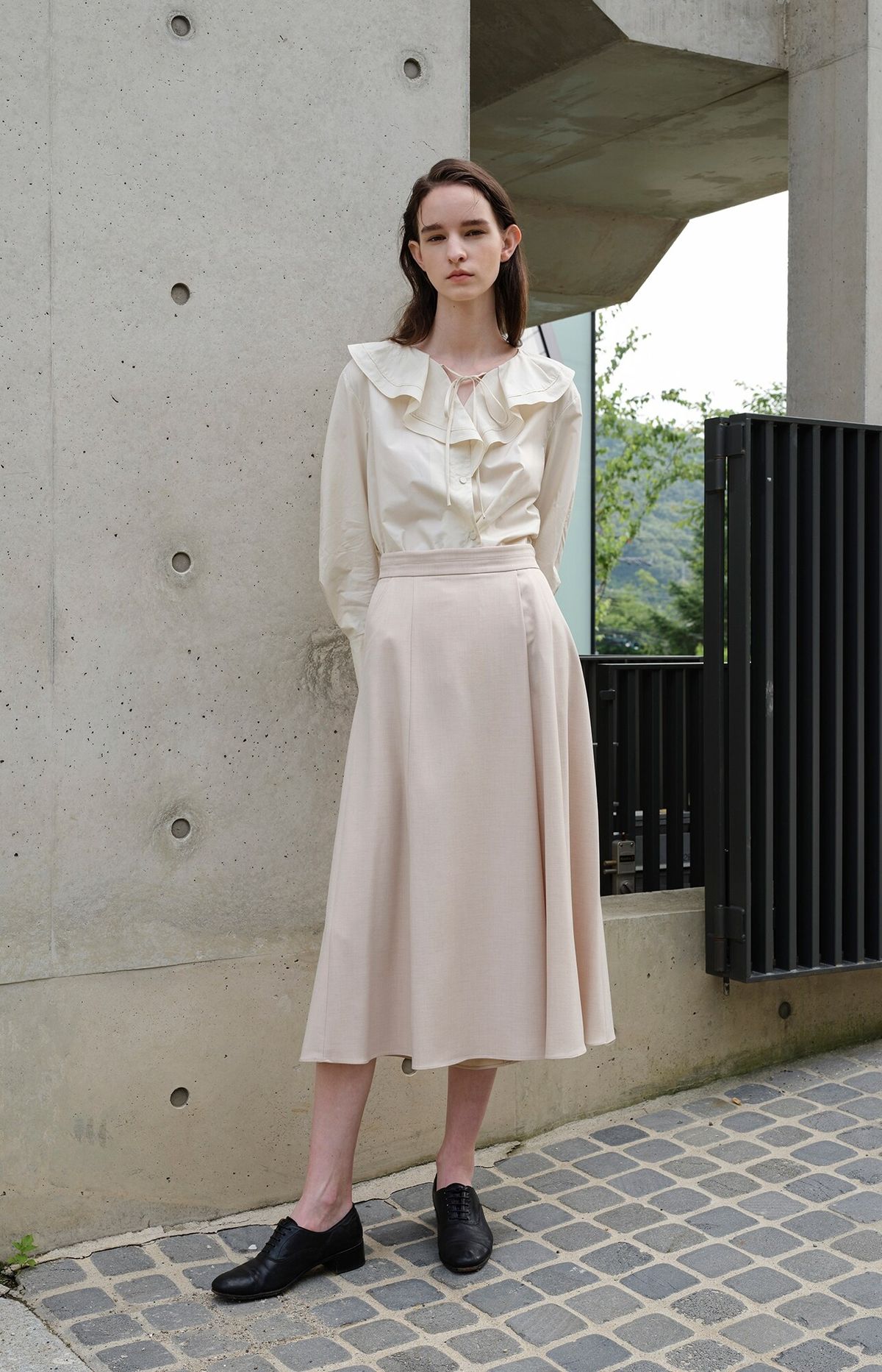 라인 스튜디오 원(LINE STUDIO ONE) wrap culotte pants JWSLLI0300