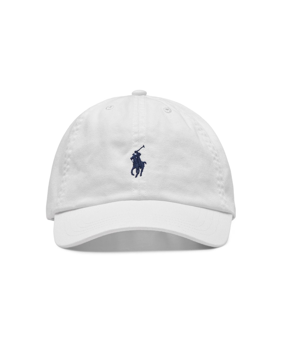 폴로 랄프 로렌 칠드런(POLO RALPH LAUREN CHILDREN) 코튼 치노 베이스볼 캡 - 화이트