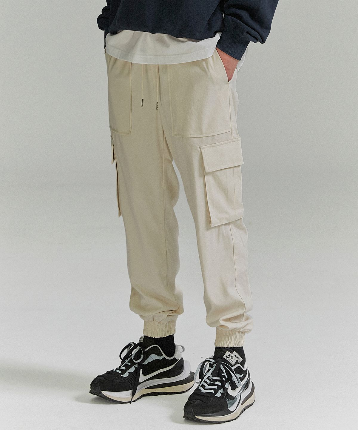 낫포너드(NOT4NERD) Cargo Jogger Slacks Pants - Ivory