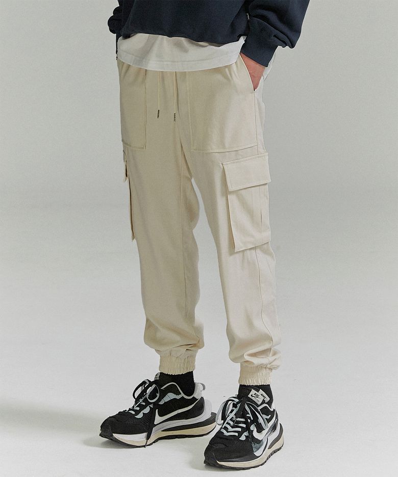 Cargo Jogger Slacks Pants - Ivory