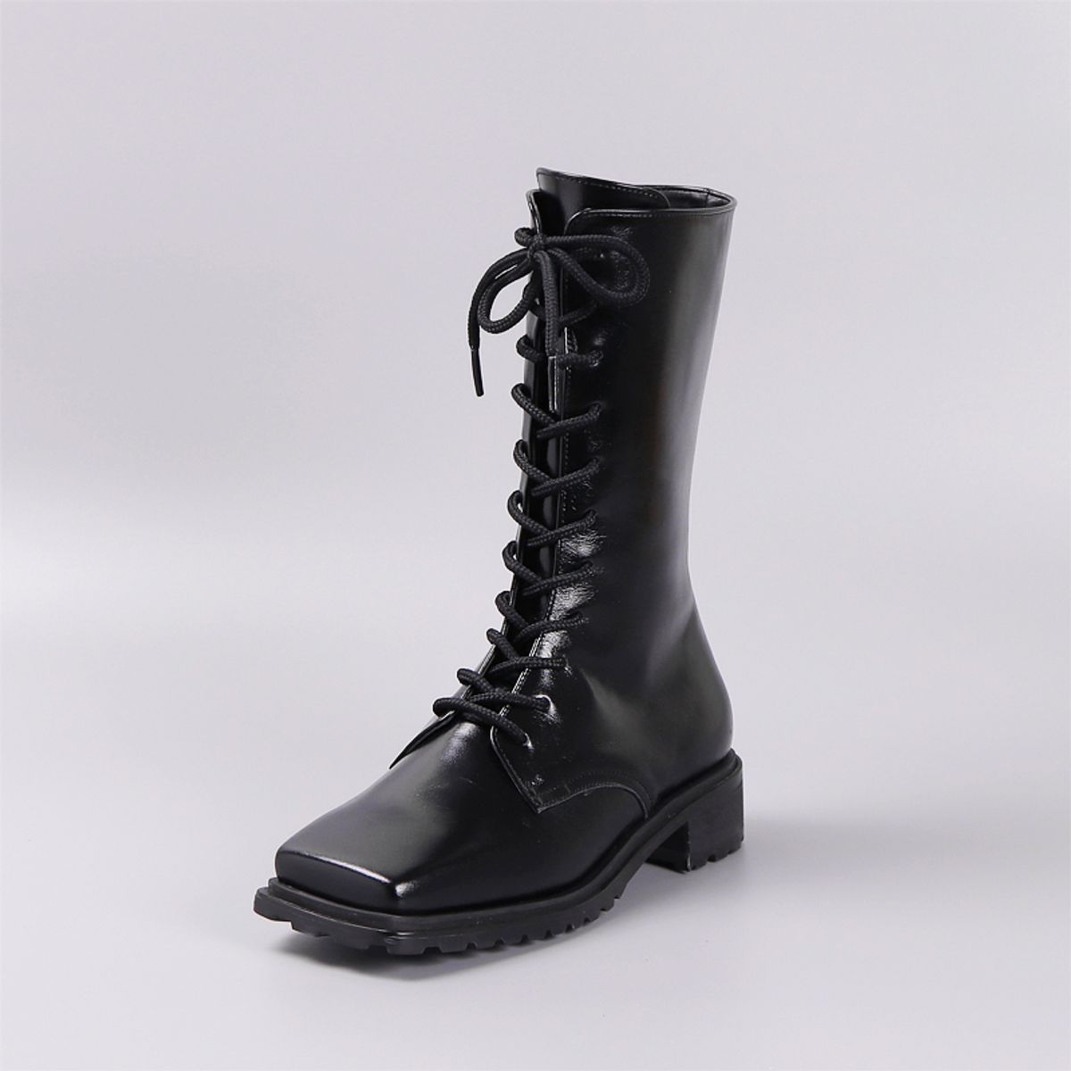 루시크루(LUCY CREW) Glossy Walker Boots LC100_3cm