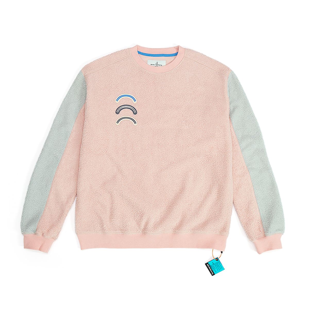 브라이언베리(BRIAN BERRY) ARC FLEECE BLOCK TEE_L/PINK