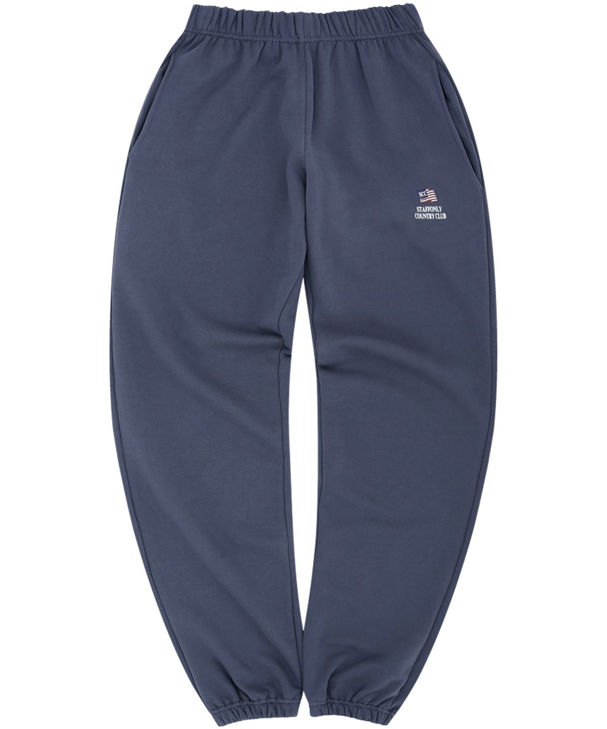 스텝온리(STAFFONLY) FLAG SWEATPANTS (WASHED NAVY)