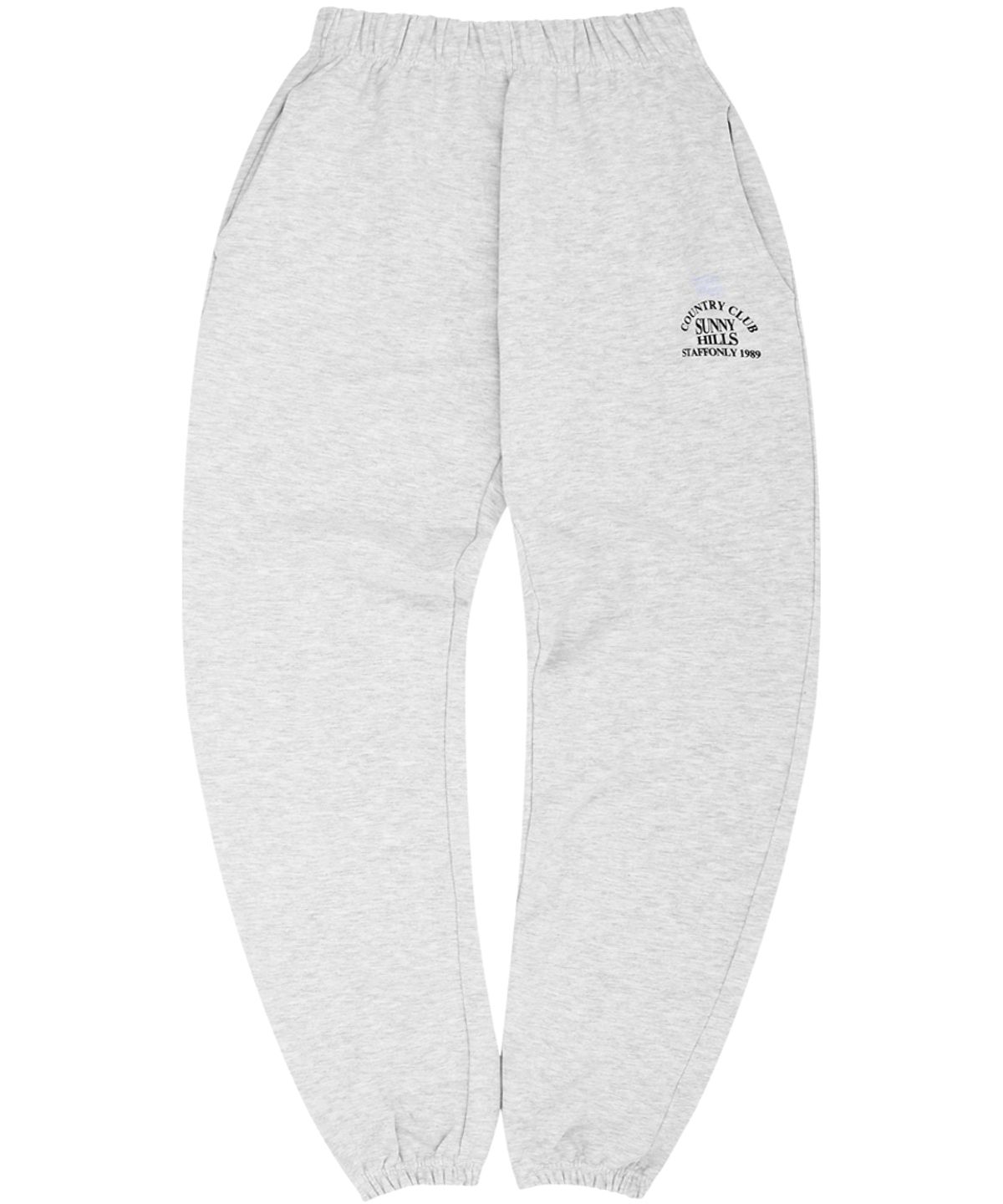 스텝온리(STAFFONLY) SUNNY HILLS SWEATPANTS (MELANGE WHITE)