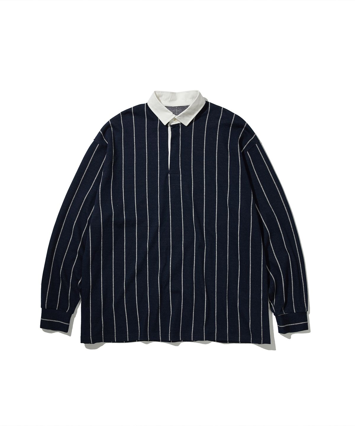 사운즈라이프(SOUNDSLIFE) Vertical Stripe Polo Navy
